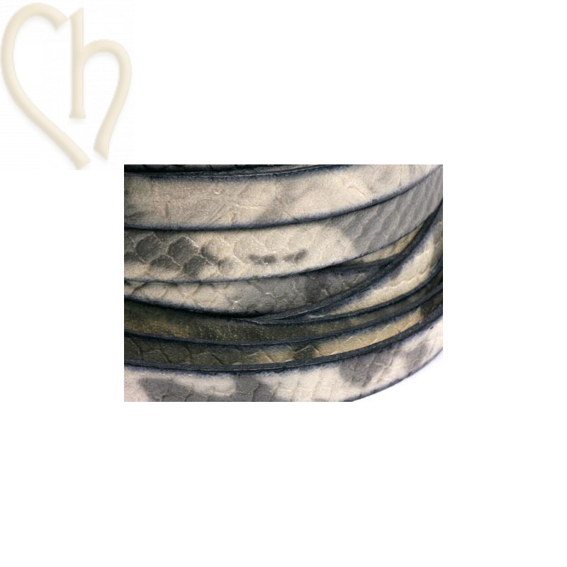 cuir plat 10mm serpent