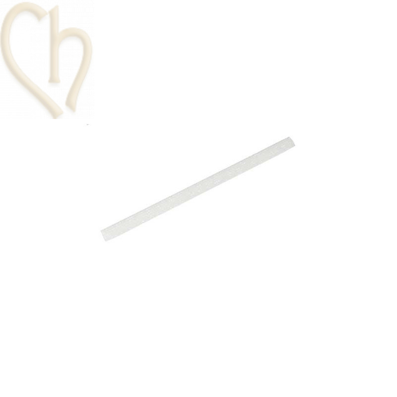 Cristal Fine Rocks/Mesh Strip 16*8mm white opal