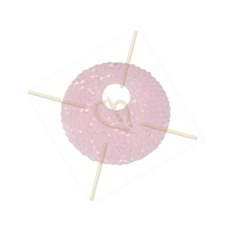 Swarovski Rocks Donut 40mm Rose Water Opal + support