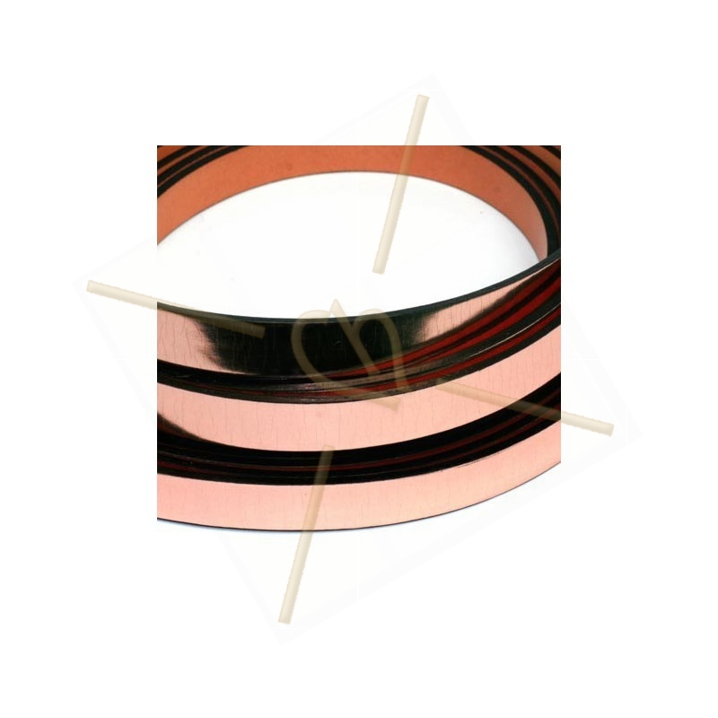 leder plat 10mm rose gold Metal