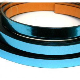 leder plat 10mm bleu Metal