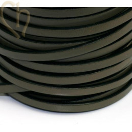 leather flat 5mm Dark Grey