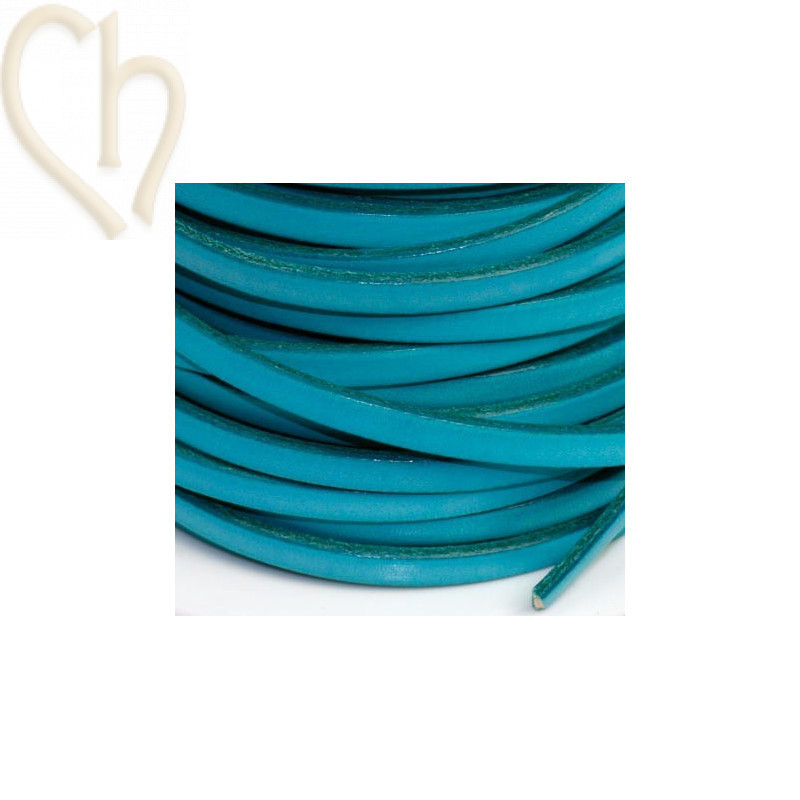 leder lint 5mm light turquoise