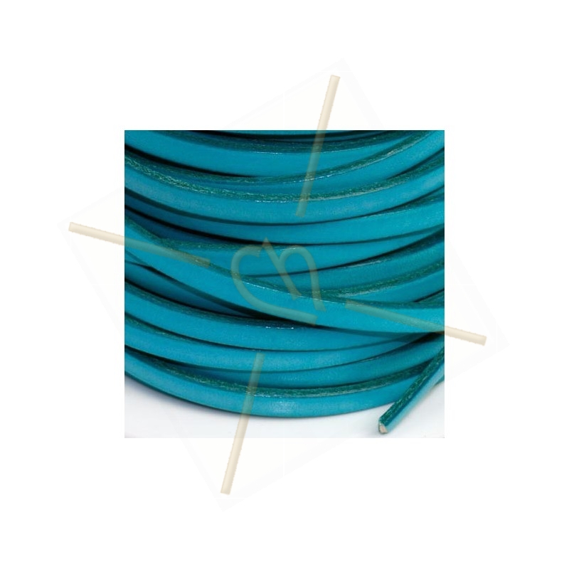 leder lint 5mm light turquoise