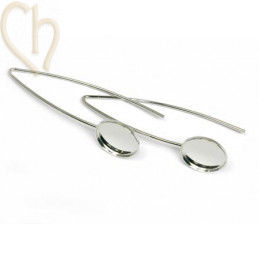 earrings harpon for 15mm round