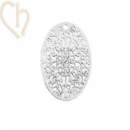 pendentif fill. 25mm ovale
