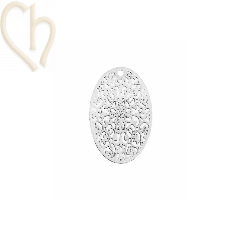 pendentif fill. 25mm ovale