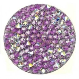 Crystal Rocks 30mm Crystal AB Mauve