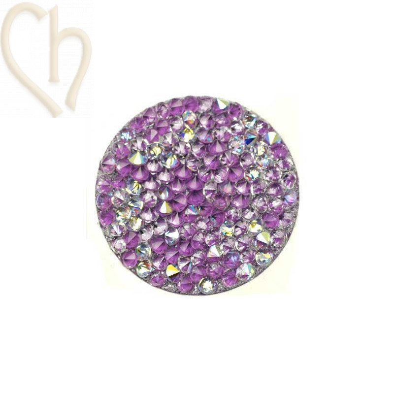 Crystal Rocks 30mm Crystal AB Mauve