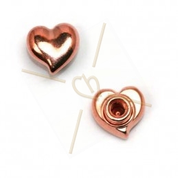 heart 10mm to screw in leather