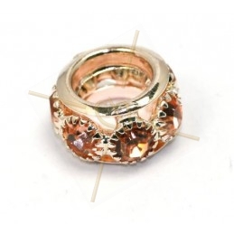 metal ring  7*12mm with strass