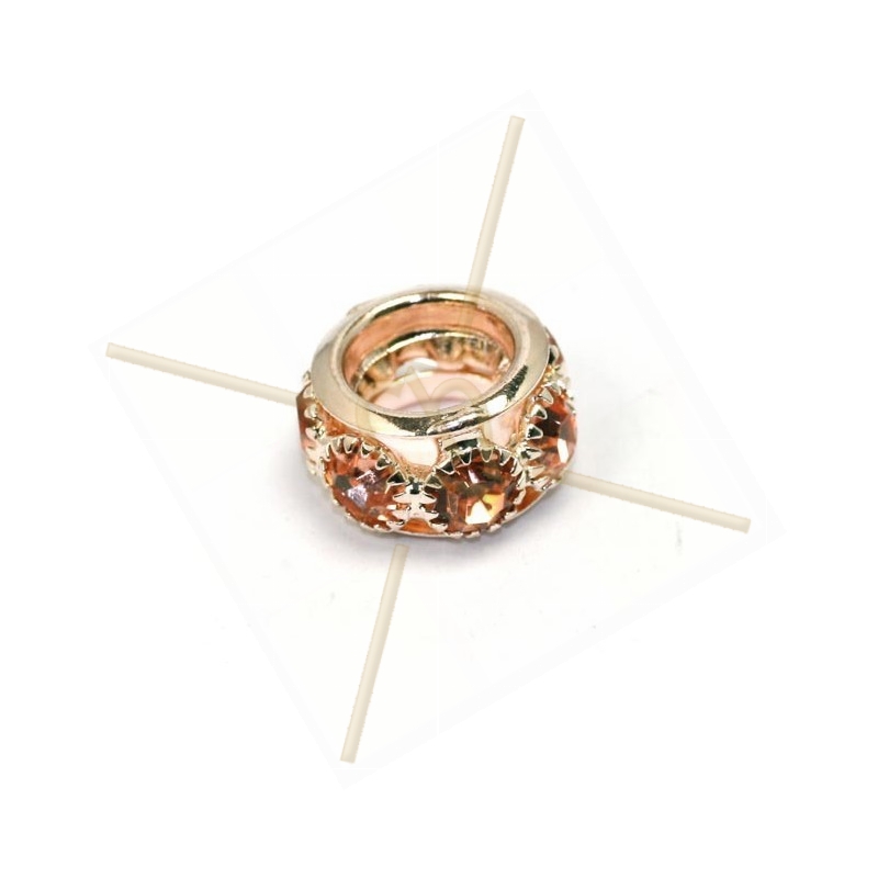 metal ring  7*12mm with strass