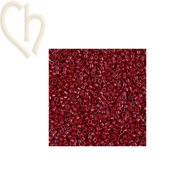 Delica 11/0 5gr. Dyed Opaque Cranberry