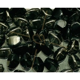 Pinch Beads Jet Chrome