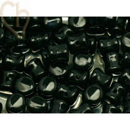 Pellet beads 4*6mm Jet