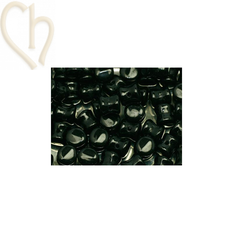 Pellet beads 4*6mm Jet