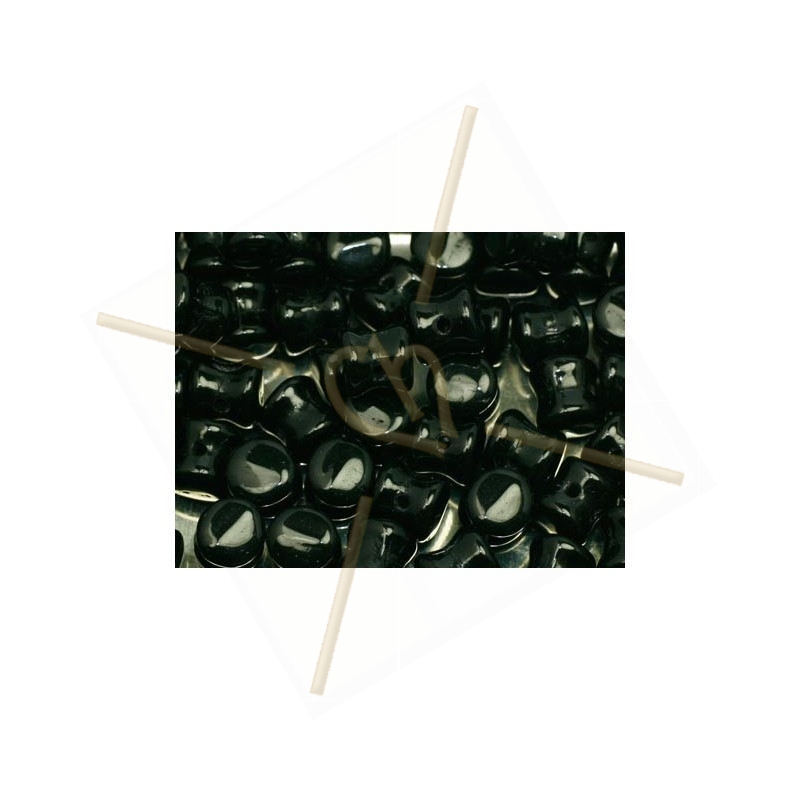 Pellet beads 4*6mm Jet