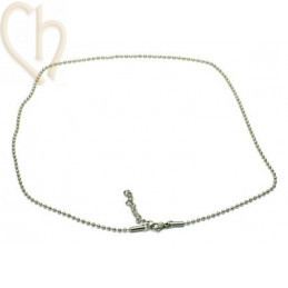 chain steel 45cm with clasp