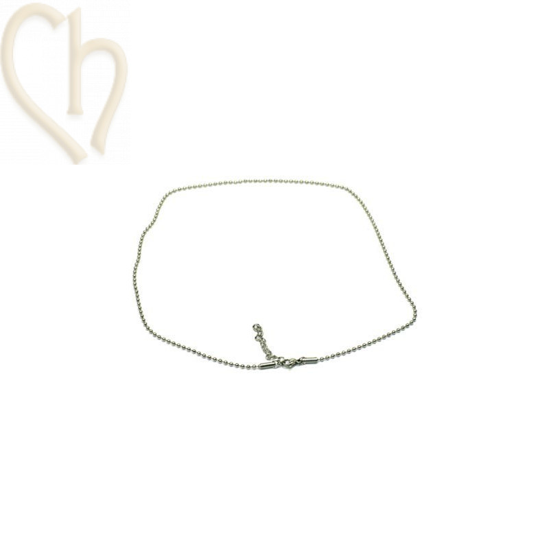 chain steel 45cm with clasp