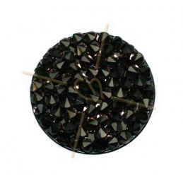 Crystal Rocks 24mm Vintage Rose / noir