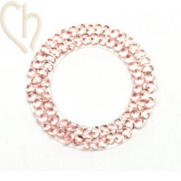 Crystal Rocks Donut 24mm Vintage Rose