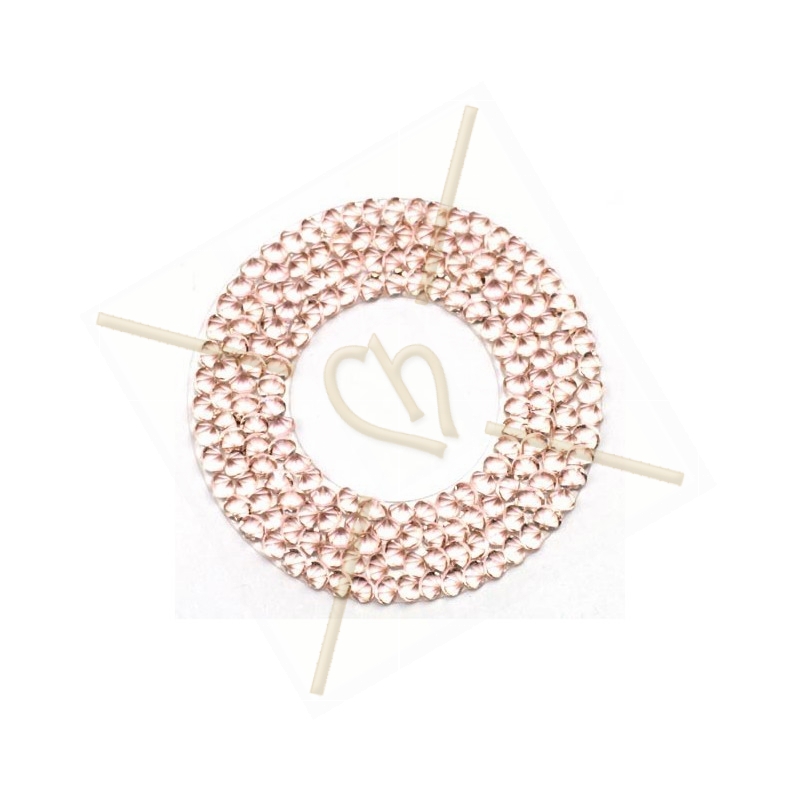 Swarovski Rocks Donut 30mm Vintage Rose Swarovski Rocks Donut 30mm Vintage Rose