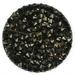 Crystal Rocks 30mm Vintage Rose / Black