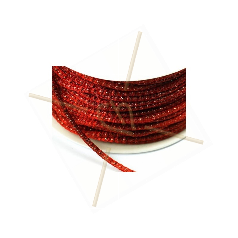 chain "robinnet" 2mm with filligran red chain "robinnet" 2mm with filligran red