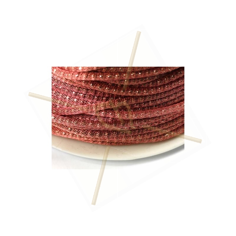 chaine "robinnet" 2mm avec filligran rose chaine "robinnet" 2mm avec filligran rose
