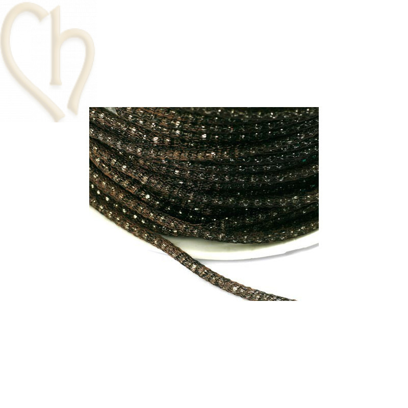 chain "robinnet" 2mm with filligran dark brown