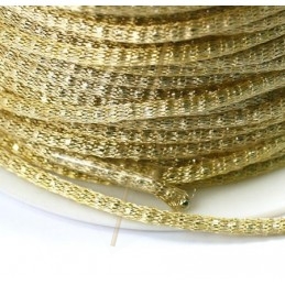 ketting "robinnet" 2mm met filligran beige