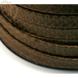 leather 10mm brown snake