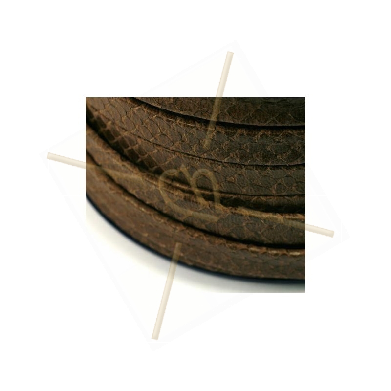 leather 10mm brown snake leather 10mm brown snake