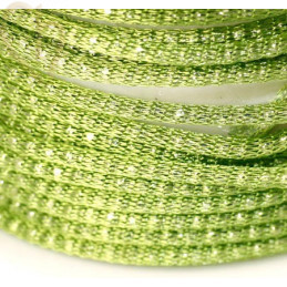 chaine "robinnet" 2mm avec filligran Vert Vif