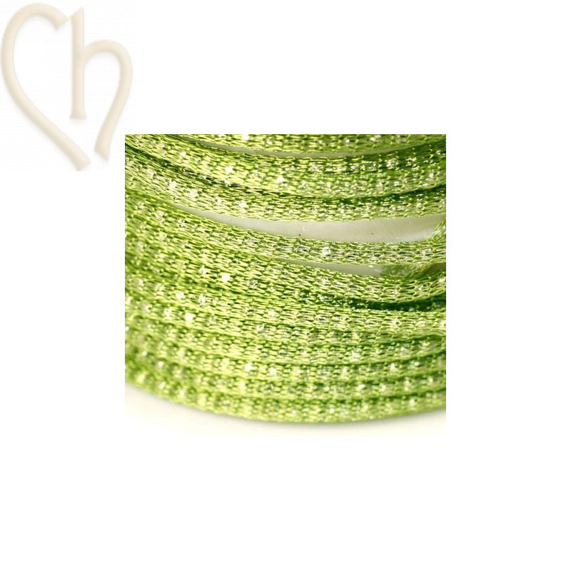 chaine "robinnet" 2mm avec filligran Vert Vif