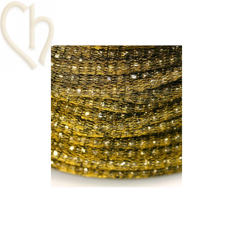 chain "robinnet" 2mm with filligran khakigold
