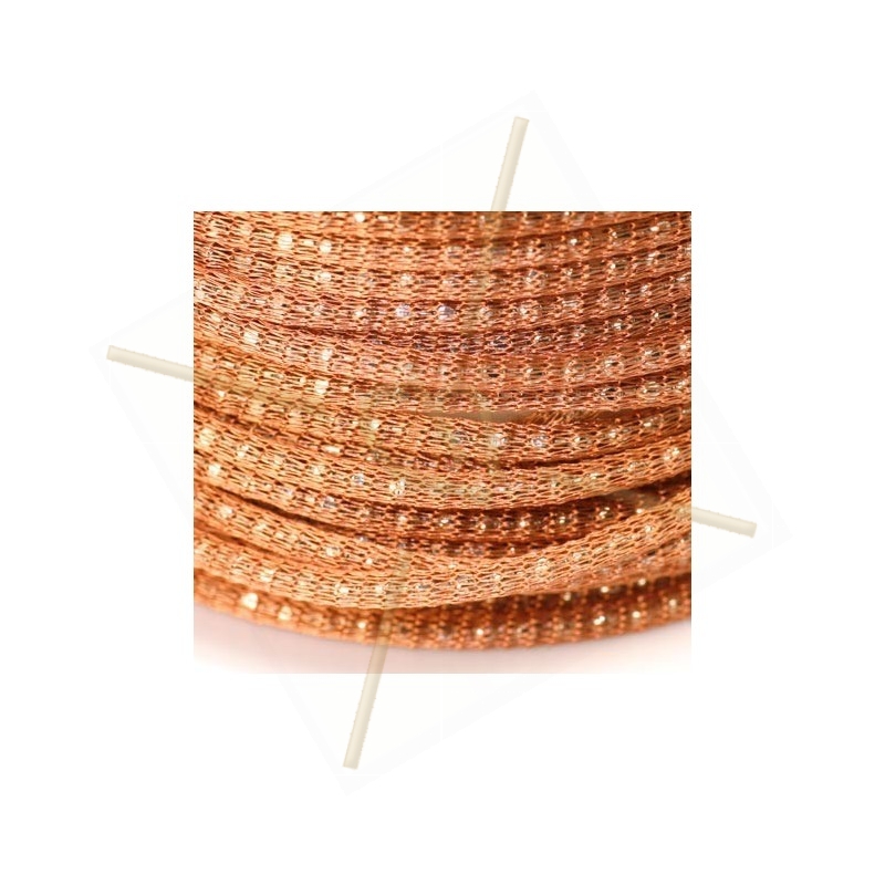 chain "robinnet" 2mm with filligran copper