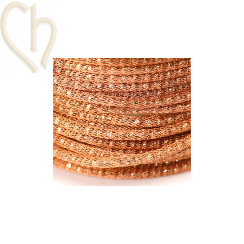 chaine "robinnet" 2mm avec filligran Cuivre