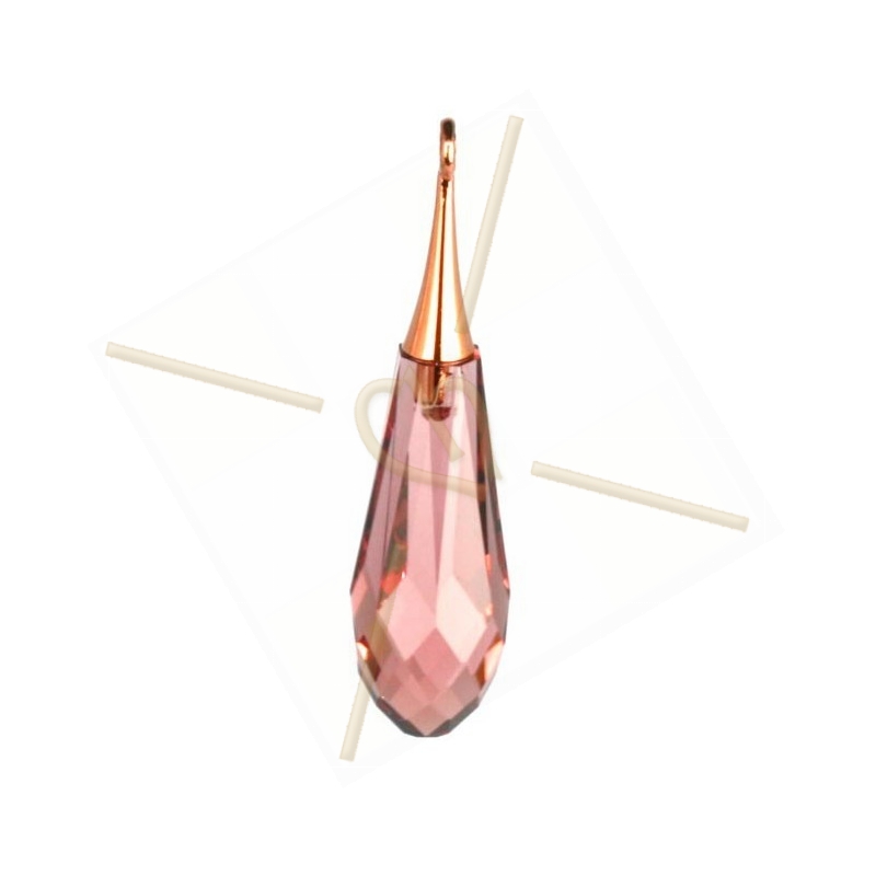 Hanger Swarovski Pure Drop 31.5mm Blush Rose / rose gold