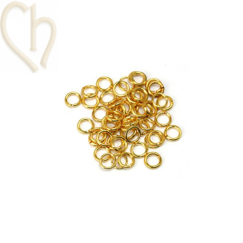 rondel ouvert 5mm rose