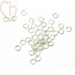 rondel ouvert 3mm argent