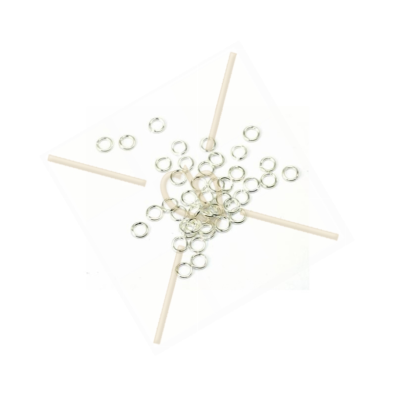 rondel ouvert 3mm argent rondel ouvert 3mm argent