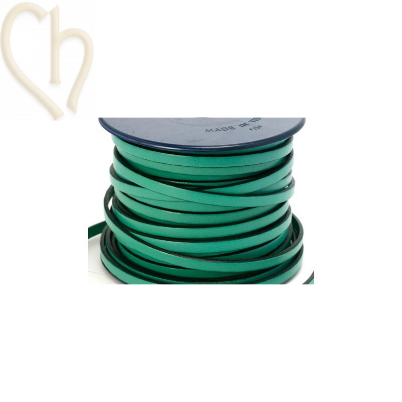 cuir 5mm vert