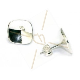 earrings silver925 for 12*12mm Swarovski