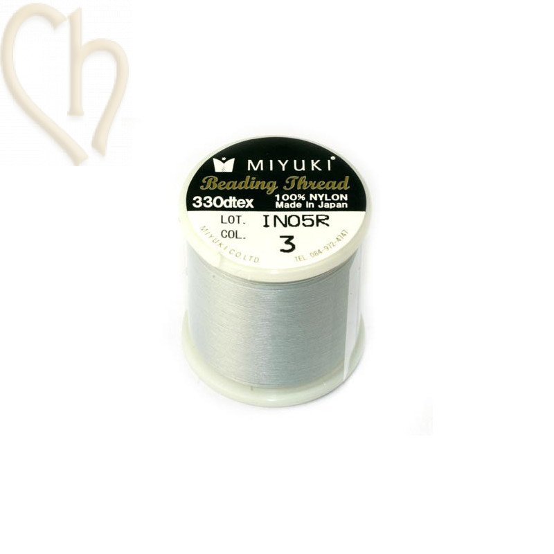 Miyuki Beading Thread Light Grey