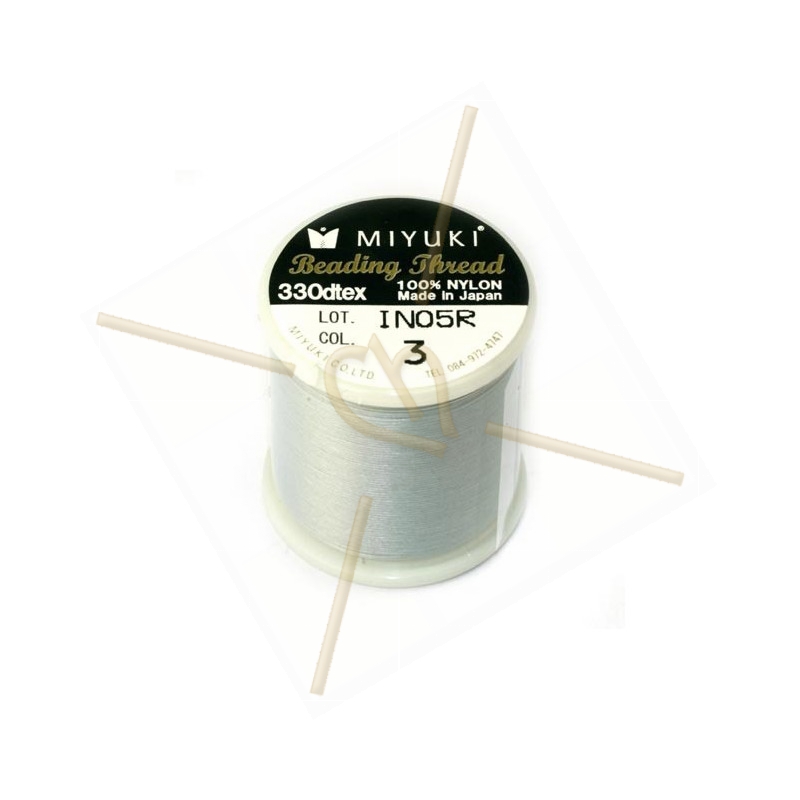 Miyuki Beading Thread Light Grey Miyuki Beading Thread Light Grey