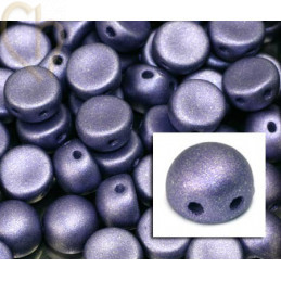 cabochon bead 2-hole 6mm alabaster 29425