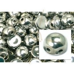 cabochon bead 2-hole 6mm Crystal Full Labrador