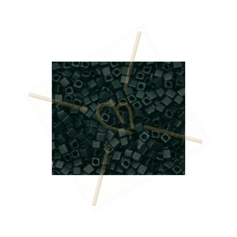 Miyuki Cube 1.8mm Zwart mat Miyuki Cube 1.8mm Zwart mat