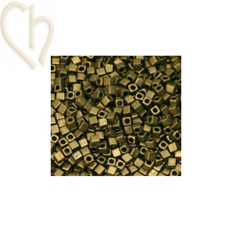 Miyuki Cube 1.8mm Bronze Metallic Mat